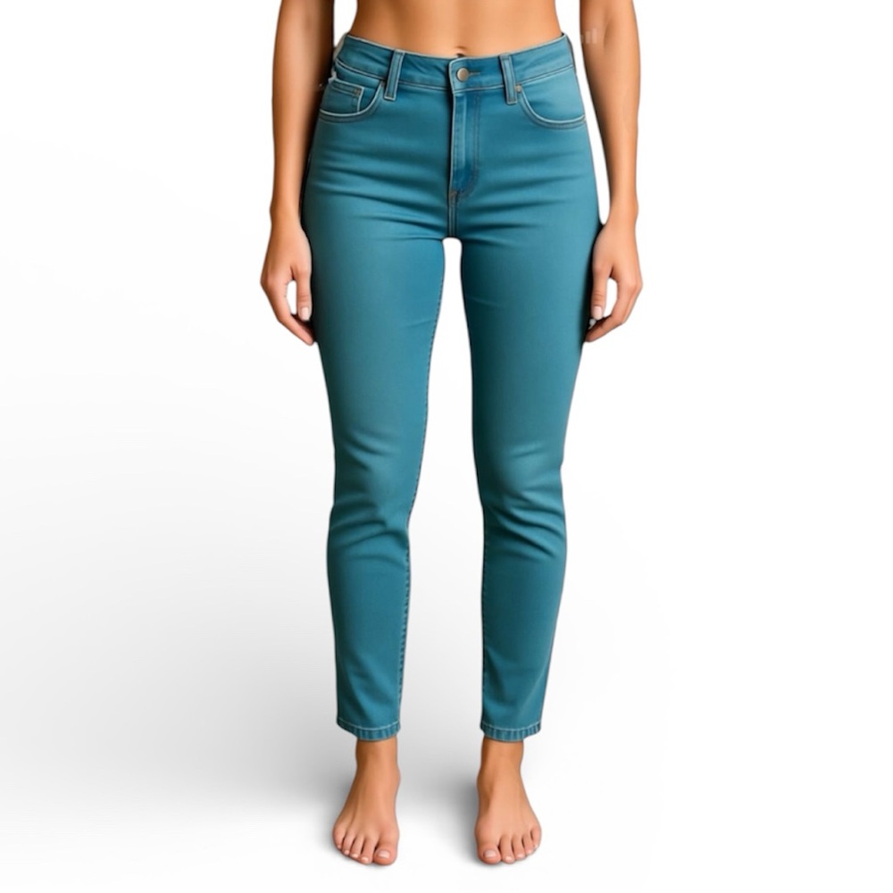 JOE’S JEANS The Icon Teal Cropped Ankle Jeans